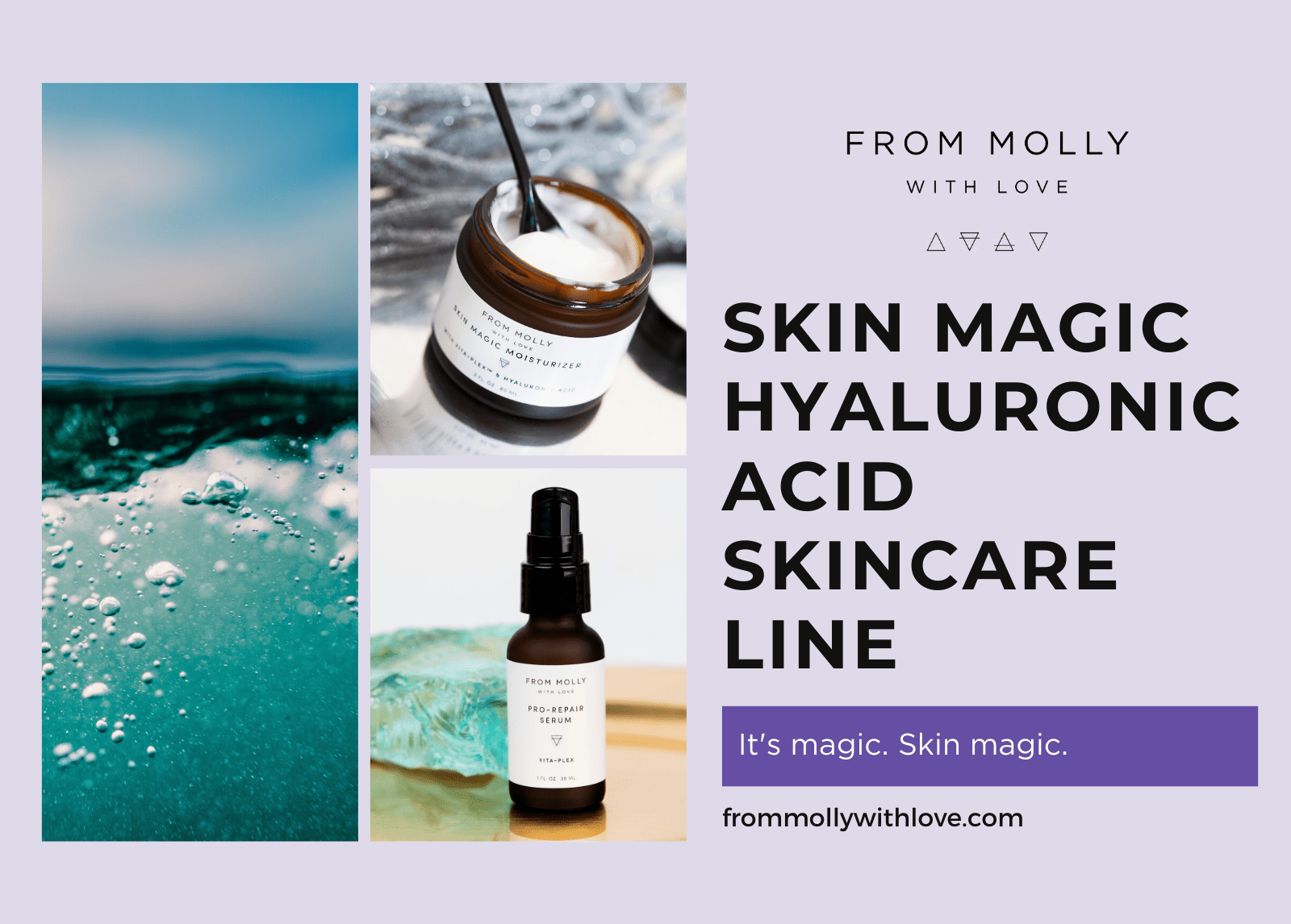 Hyaluronic Acid Skincare for Moisture Skin Magic From Molly With