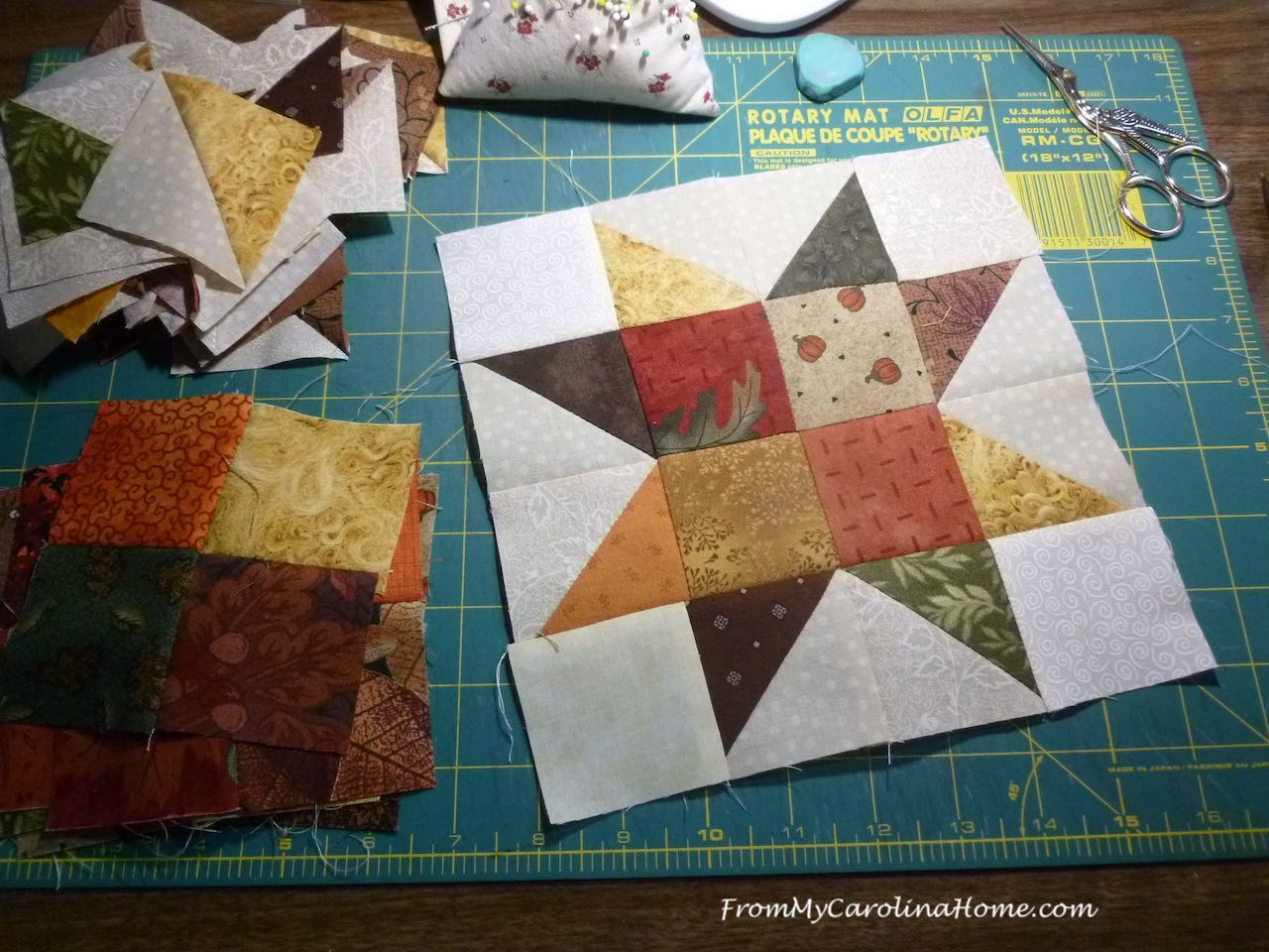 Autumn Jubilee Quilt Along Week 1 From My Carolina Home