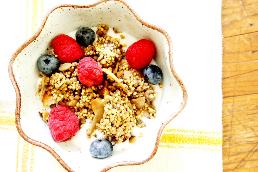 Toasted Millet & Buckwheat Granola (GF, V, Sugar Free) From Scratch