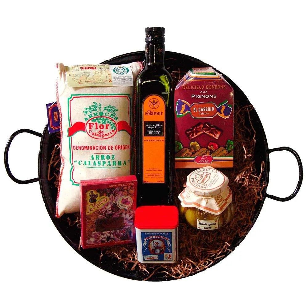 Chef Quality Paella Gift Set with Spanish delicacies From Spain Spanish ceramic tableware