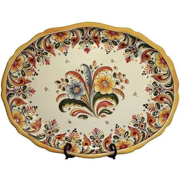 19 inch Seville Oval Serving Platter From Spain Ceramics and Gifts