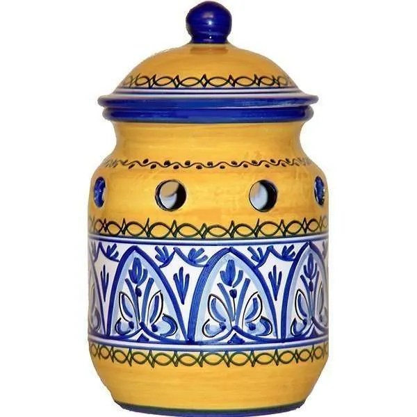 Fiesta Yellow Garlic Keeper From Spain Ceramics and Gifts Made in