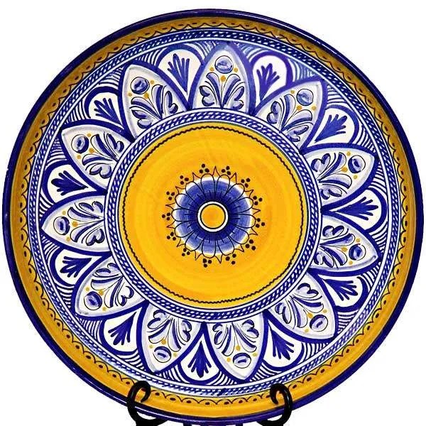 13 inch Fiesta Yellow Serving Platter From Spain Ceramics and Gifts