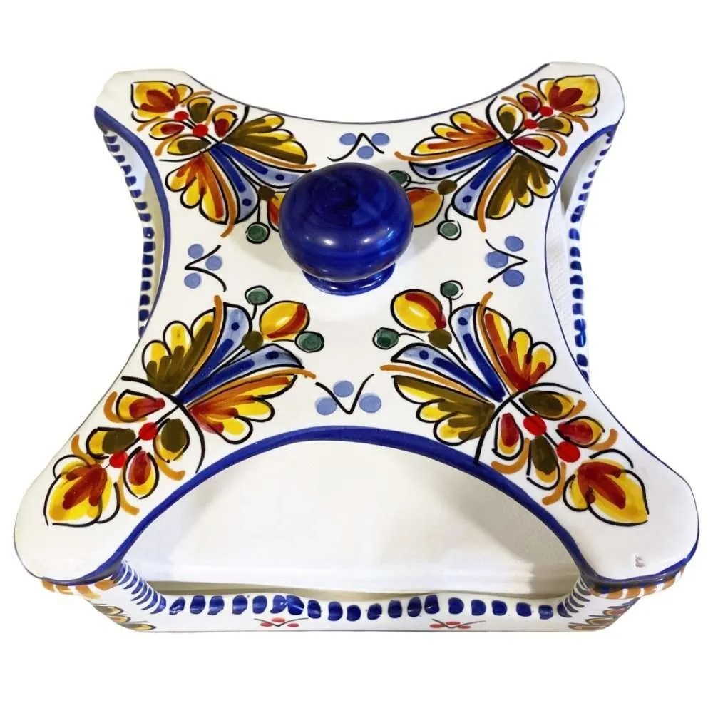 Multicolor Napkin Holder From Spain Ceramics and Gifts Made in