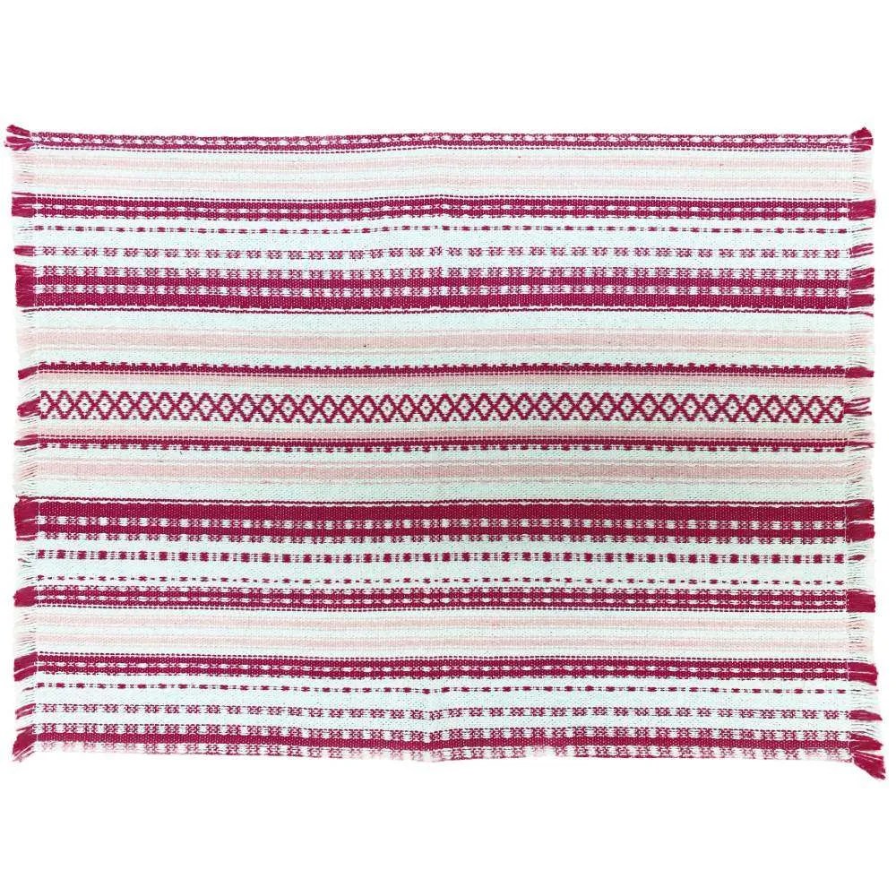 Woven Cotton Pink Placemat Set of 2 From Spain Ceramics and Gifts Made in Spain Online