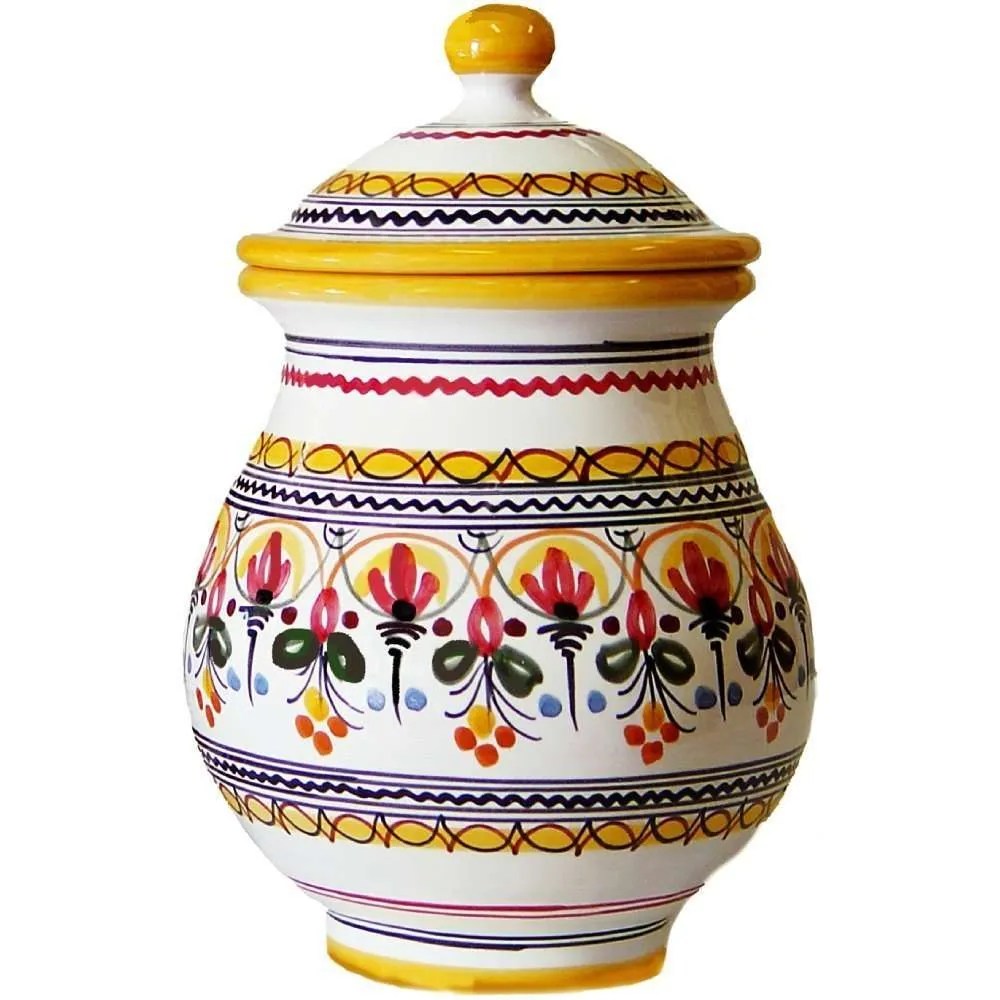 7 inch Seville Canister From Spain Ceramics and Gifts Made in Spain