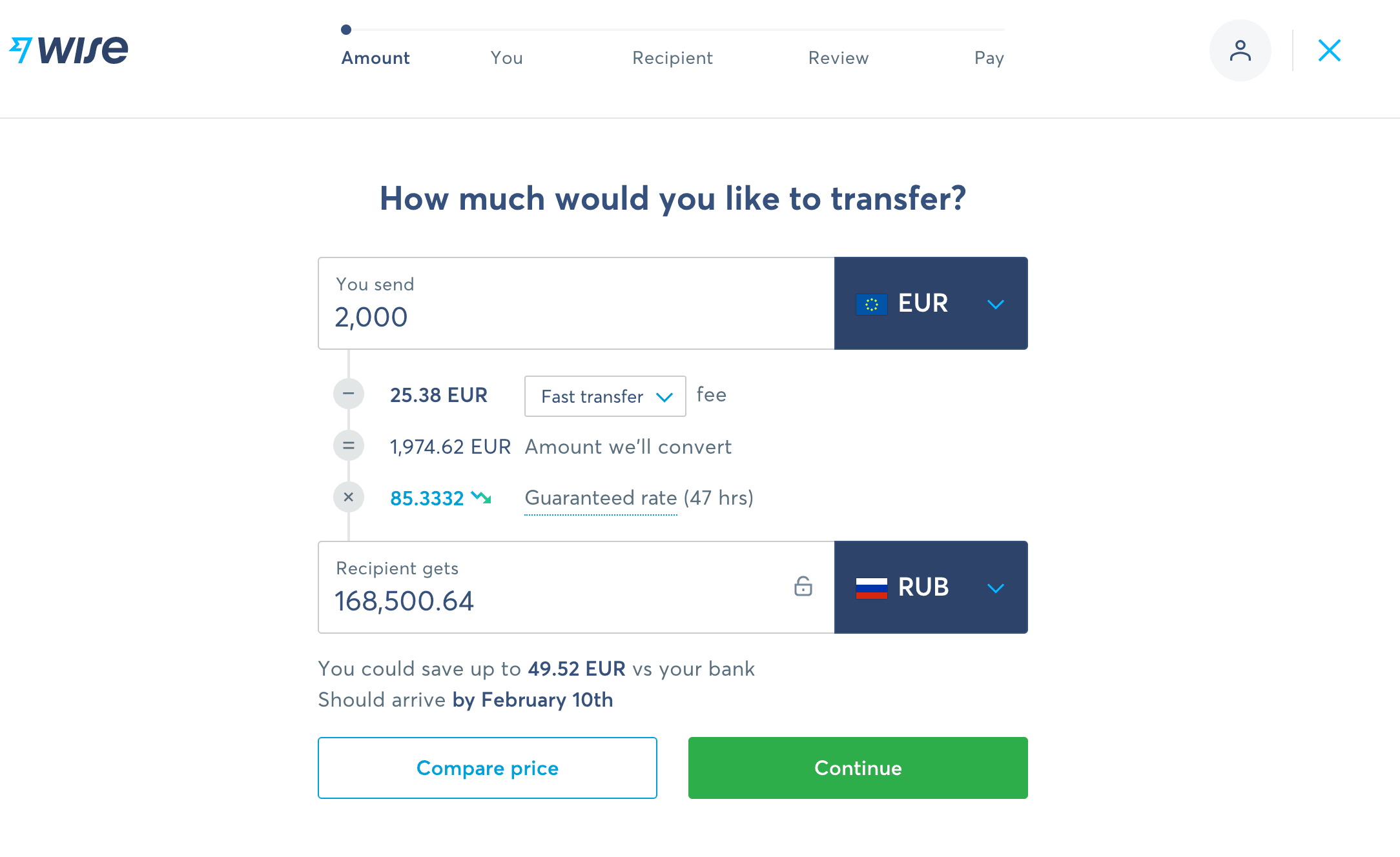 Wise (TransferWise) money transfer. Fees and exchange rates. Reviews