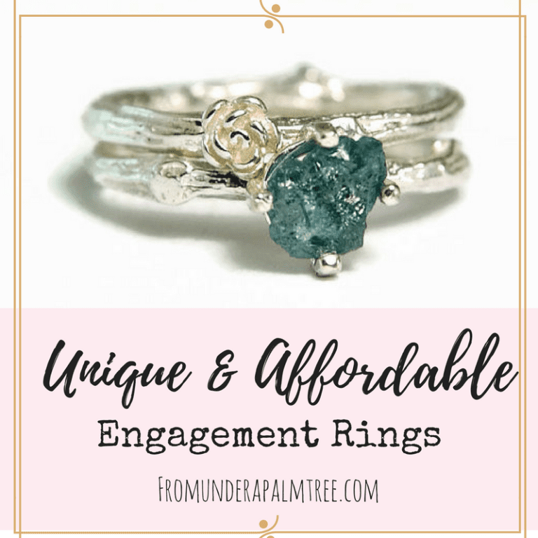 Unique and Affordable Engagement Rings From Under a Palm Tree