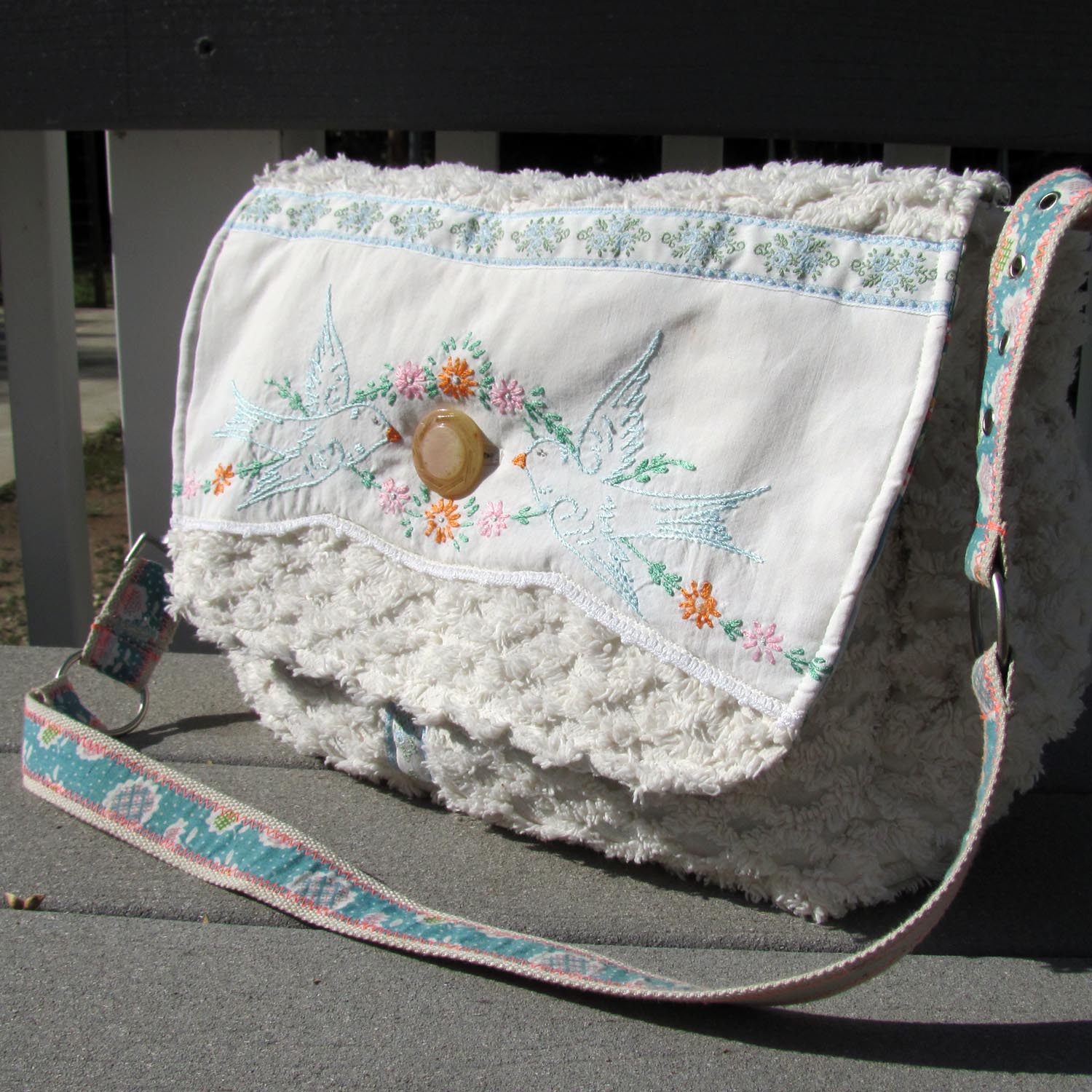Diaper Bag from Vintage Materials From Victory Road
