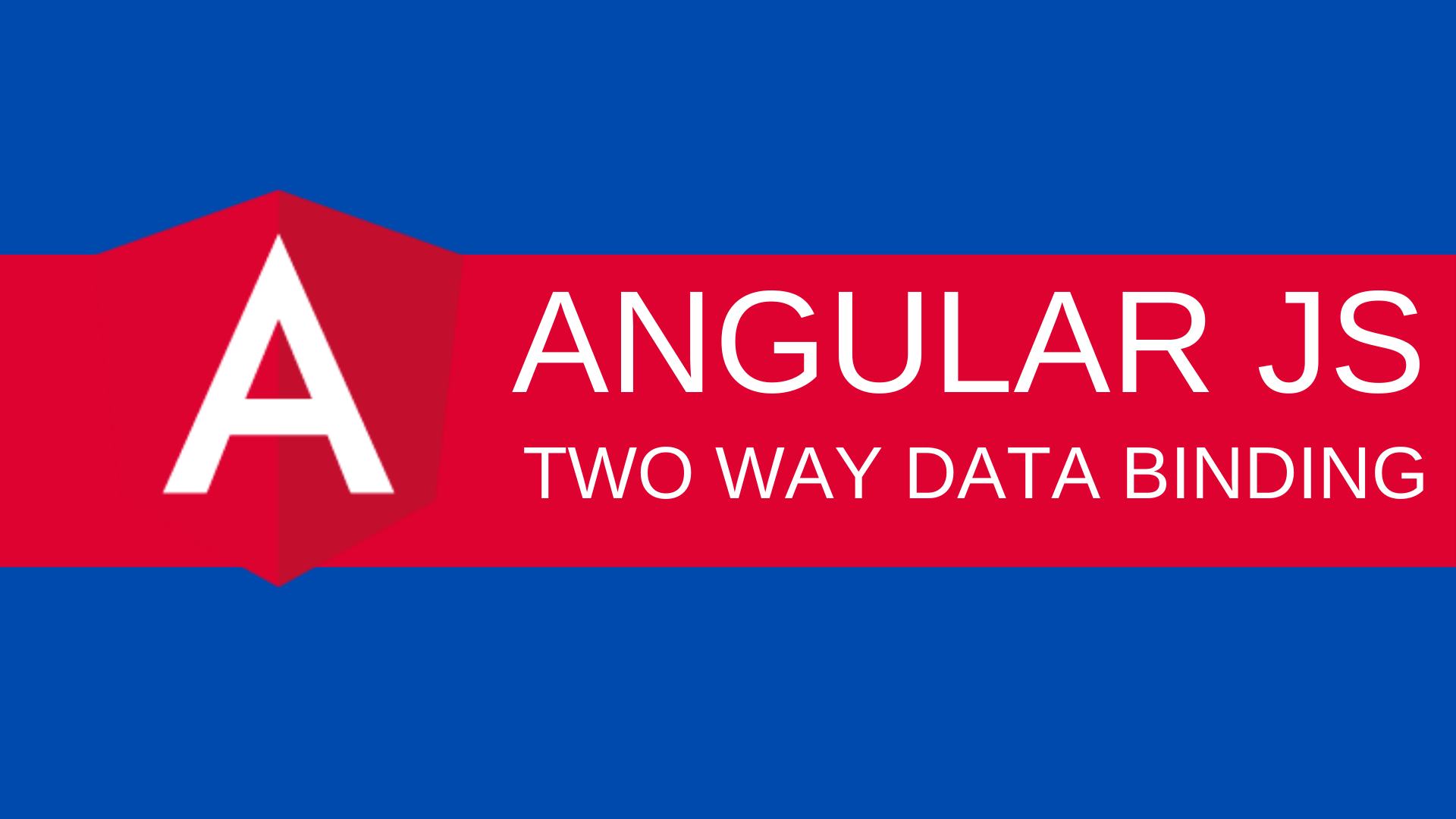 What is two way data binding in angular js ? FrontBackGeek