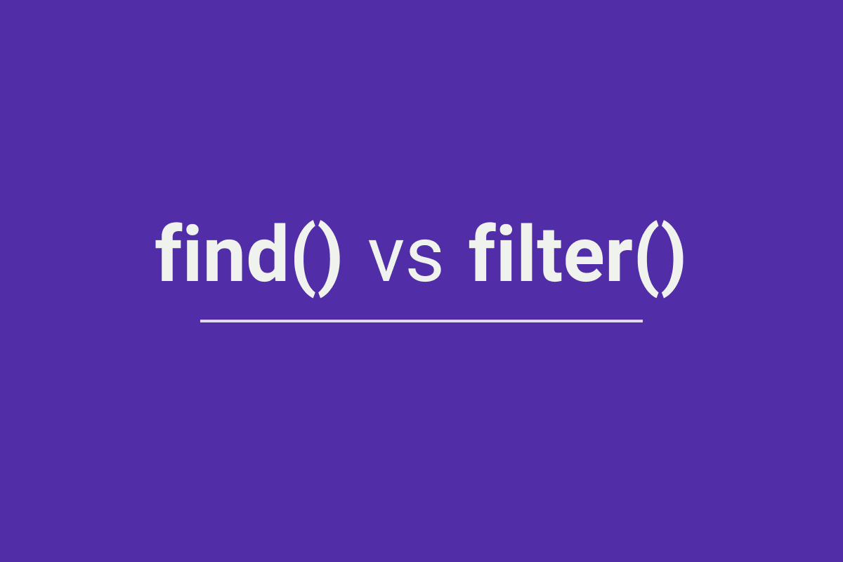 تفاوت بین متد ()find و ()filter در جاوااسکریپت فرانت‌ کست