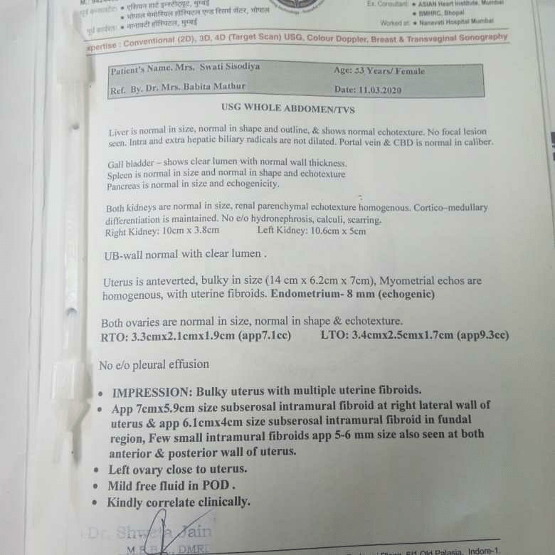 this is my sonography report FirstCry Parenting