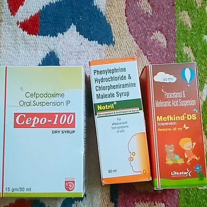 can I use mefenamic acid suspension syrup for my girl. she is 3 months old. she had her