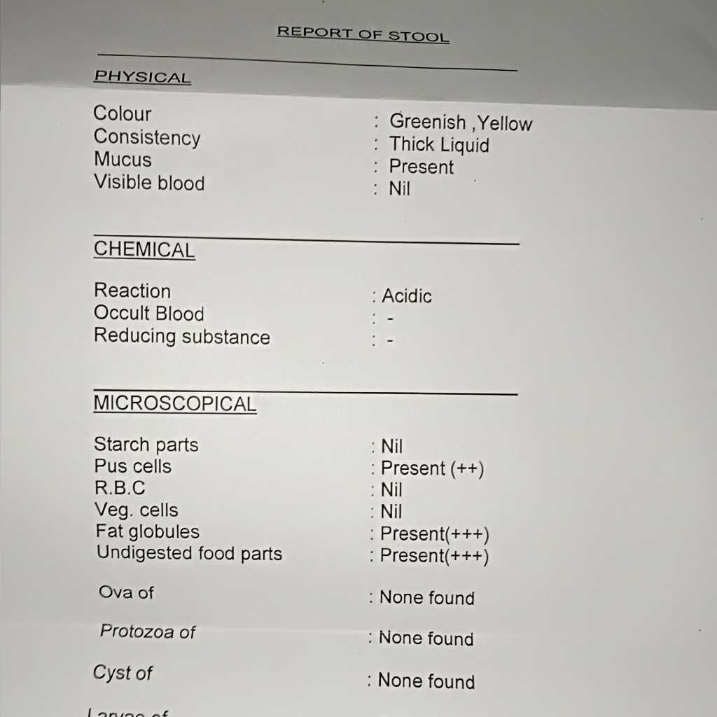 AskTheExpert my baby is 45 days old..in his stool examination fat