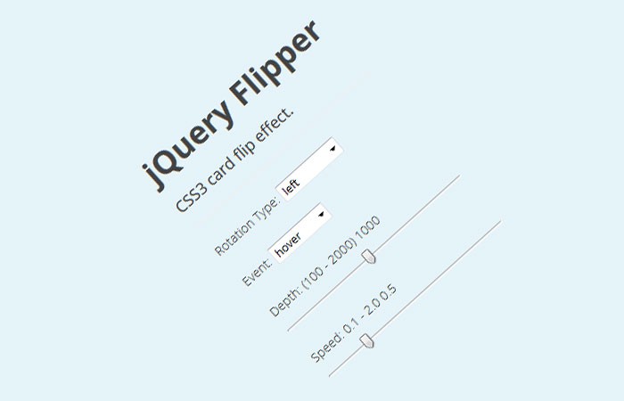 Card Flip Animation with Jquery Flipper.js Frontendscript
