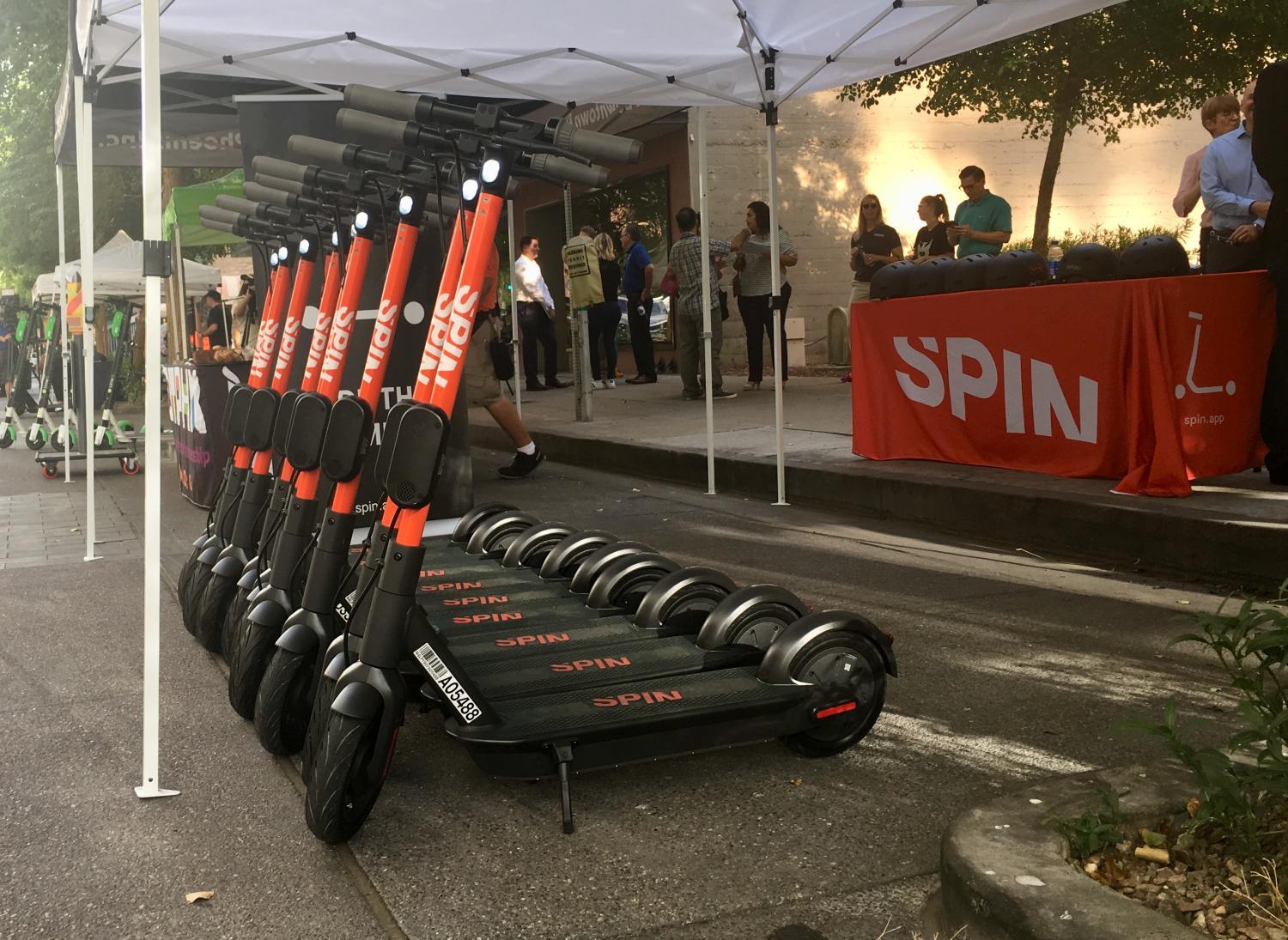 Spin Adds 2 Scooter Charging Hubs To Downtown Phoenix Fronteras
