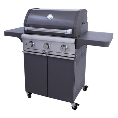 Saber 3burner Grill with Porcelain Lid Frontgate