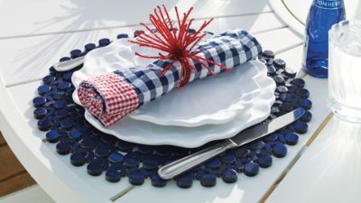 Kim Seybert Gingham and Bamboo Tabletop Collection Frontgate