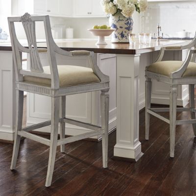 Cheshire Carved Bar and Counter Stools Frontgate