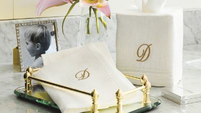 Linen Tissue Box Slipcover