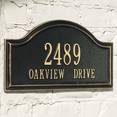 Oakview Address Plaques Frontgate