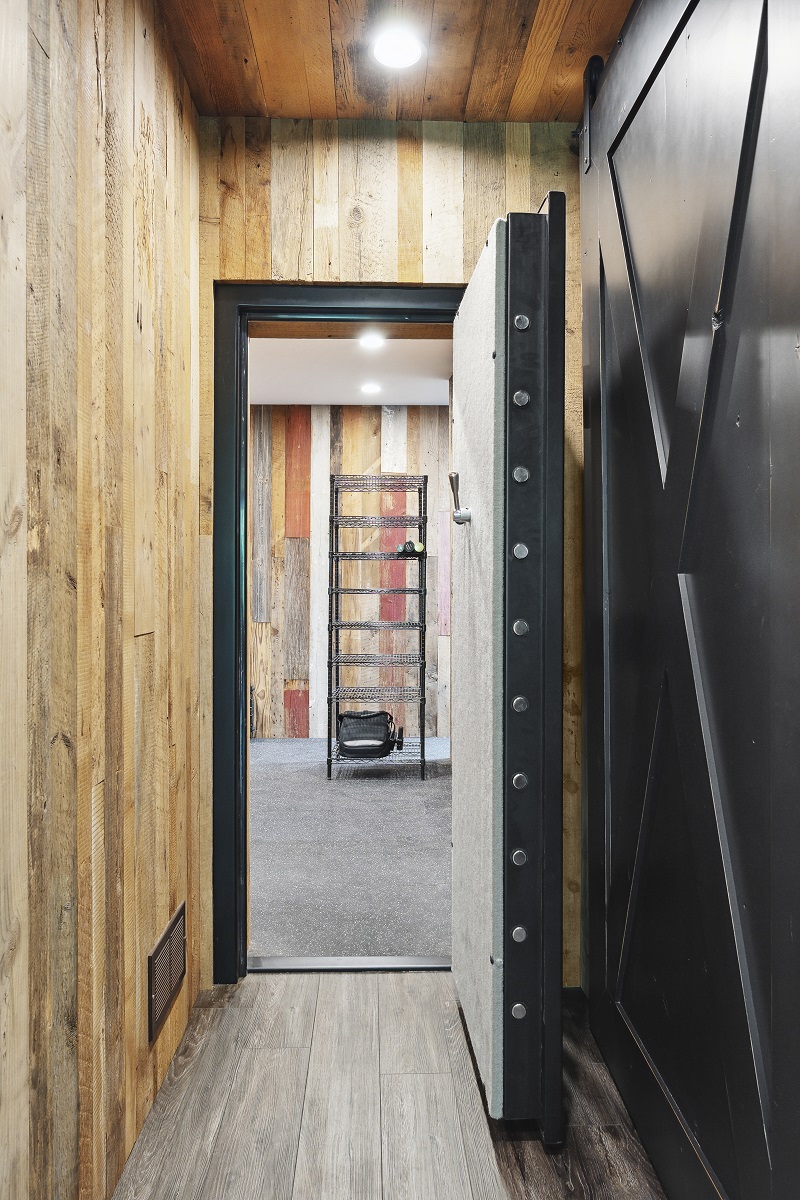 Monticello Rustic Basement Remodel Frontier Custom Builders