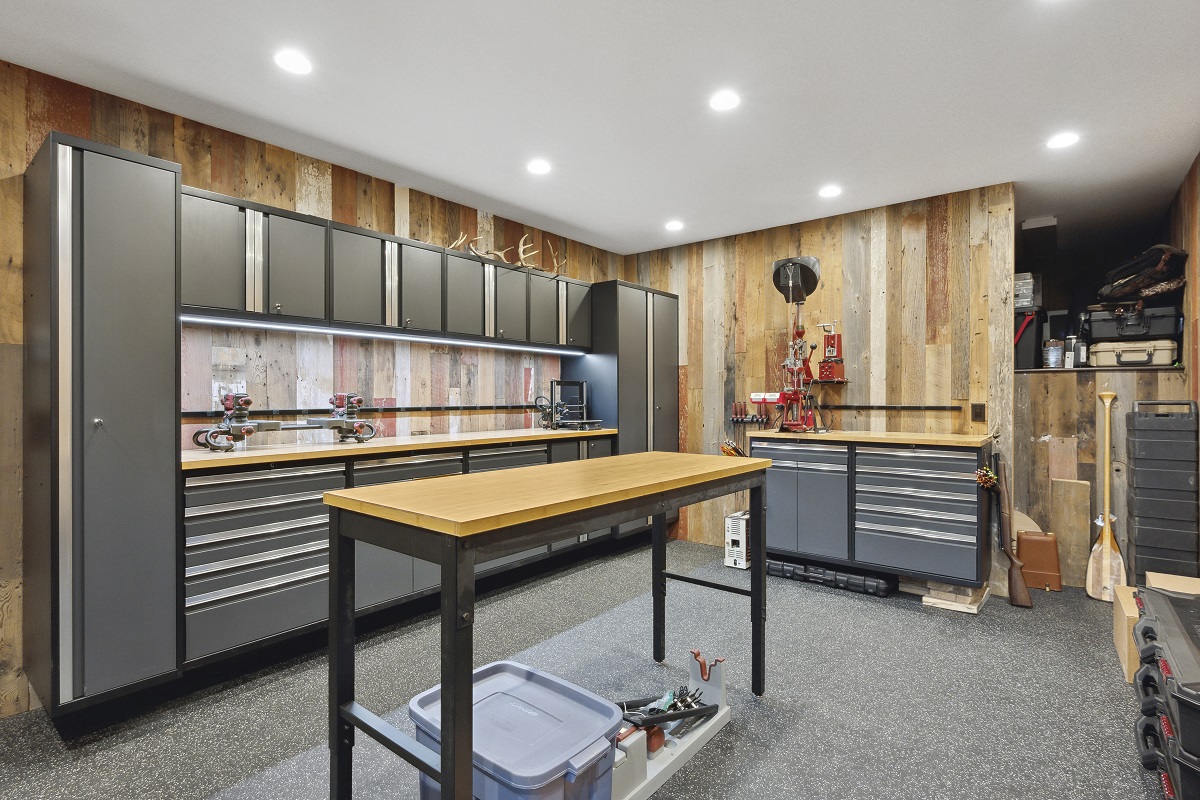 Monticello Rustic Basement Remodel Frontier Custom Builders