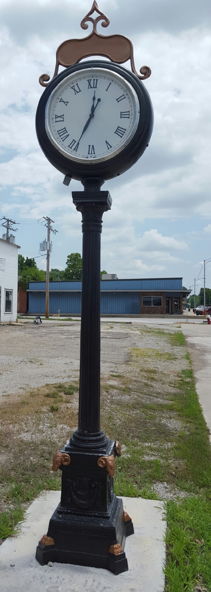 Presidential Street Clock Cast Aluminum Frontier EquestrianDraft Horse SaddleHorse Harness