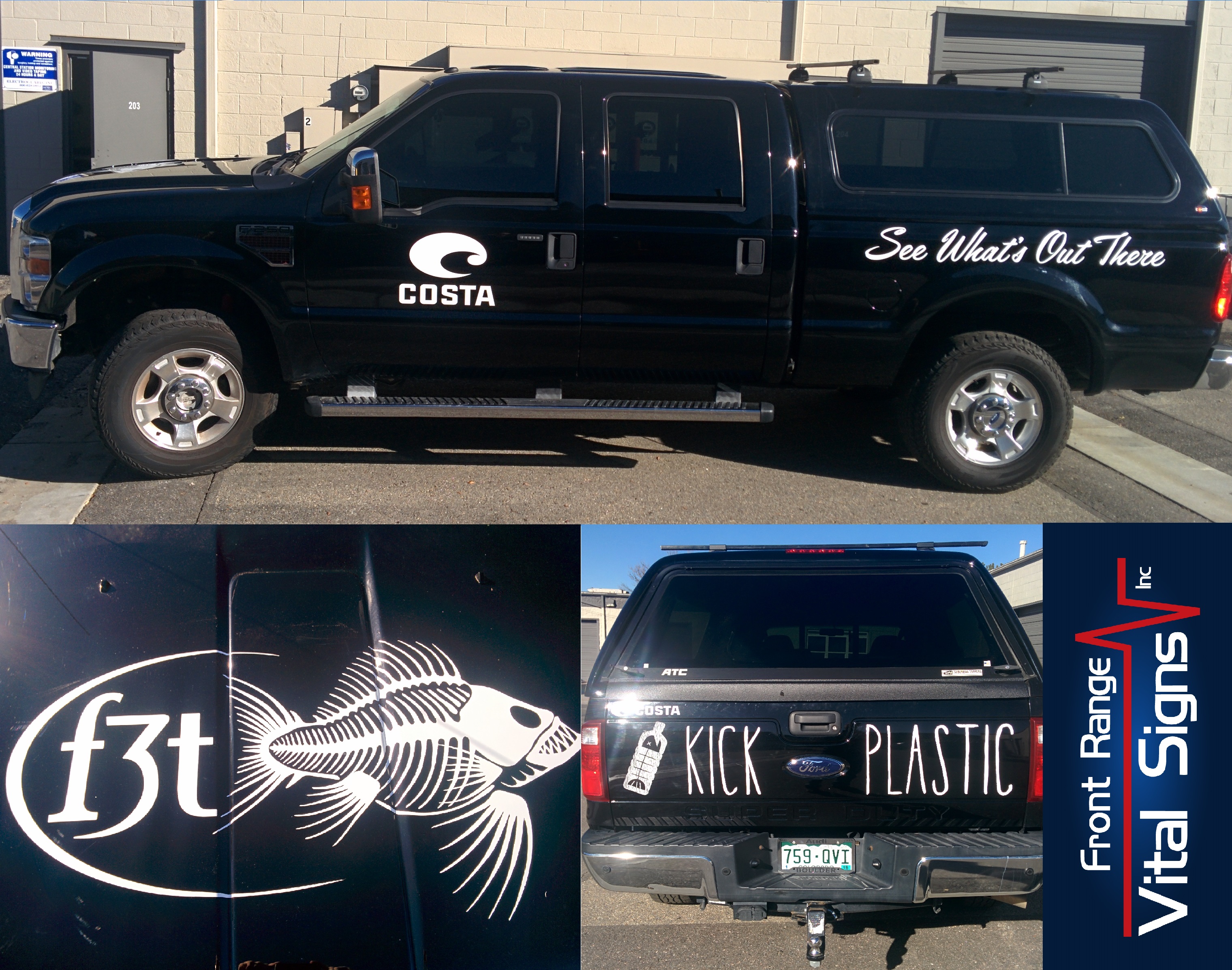 Costa Del Mar F250 vehicle graphics Front Range Vital Signs