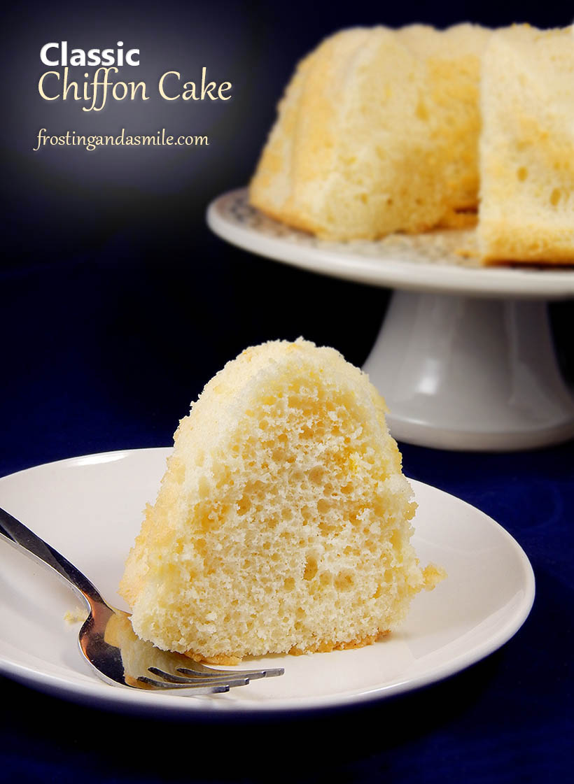 Original Chiffon Cake Recipe Frosting and a Smile