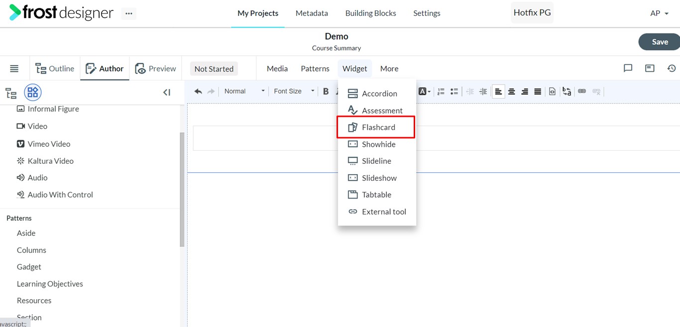[Widget] Flashcard Help Center