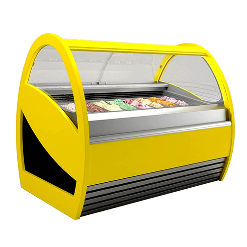 Gelato Display Case Curved Glass SRGF Frost Tech Refrigeration Ltd.