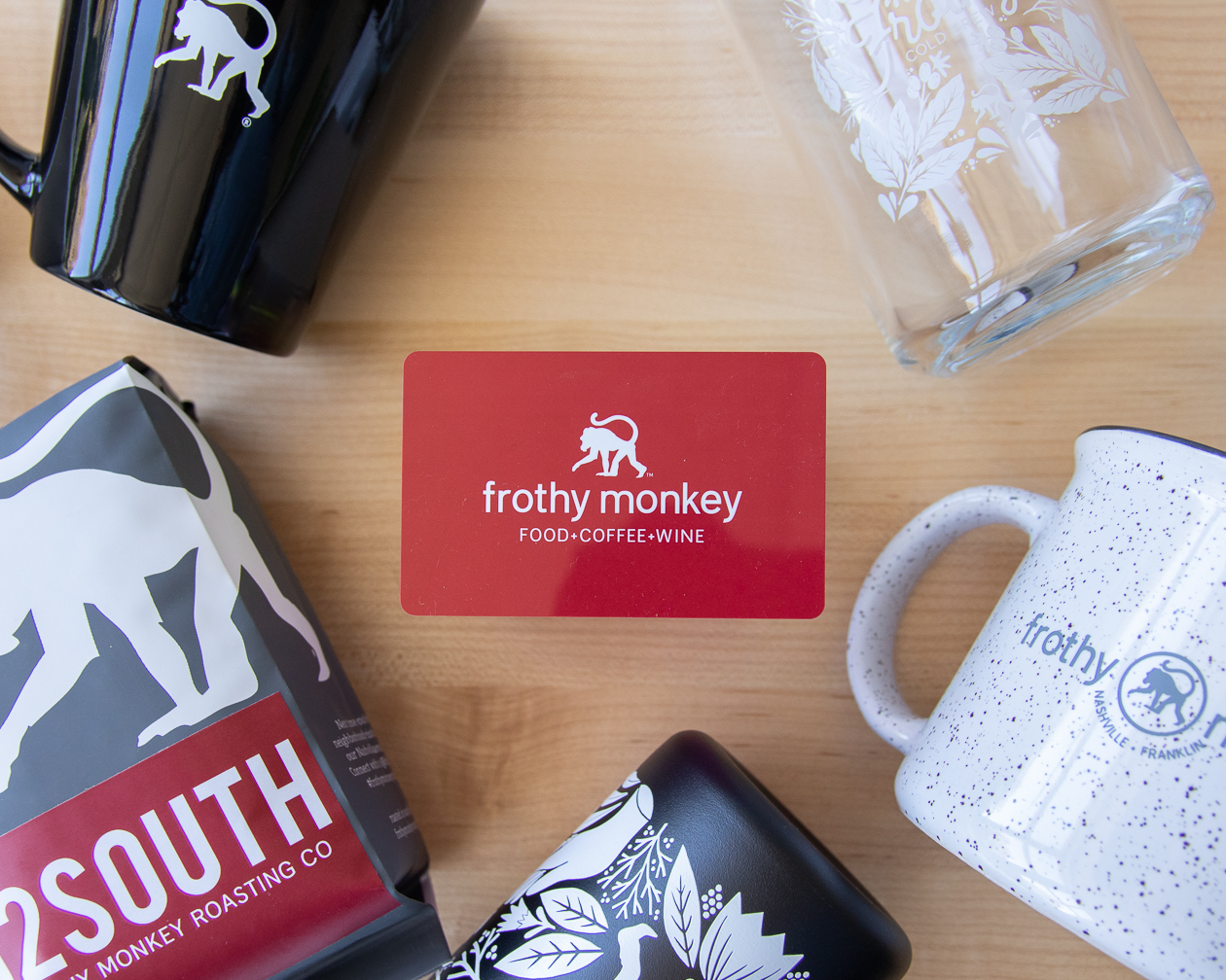 Frothy Monkey Gift Cards (Physical) Frothy Monkey