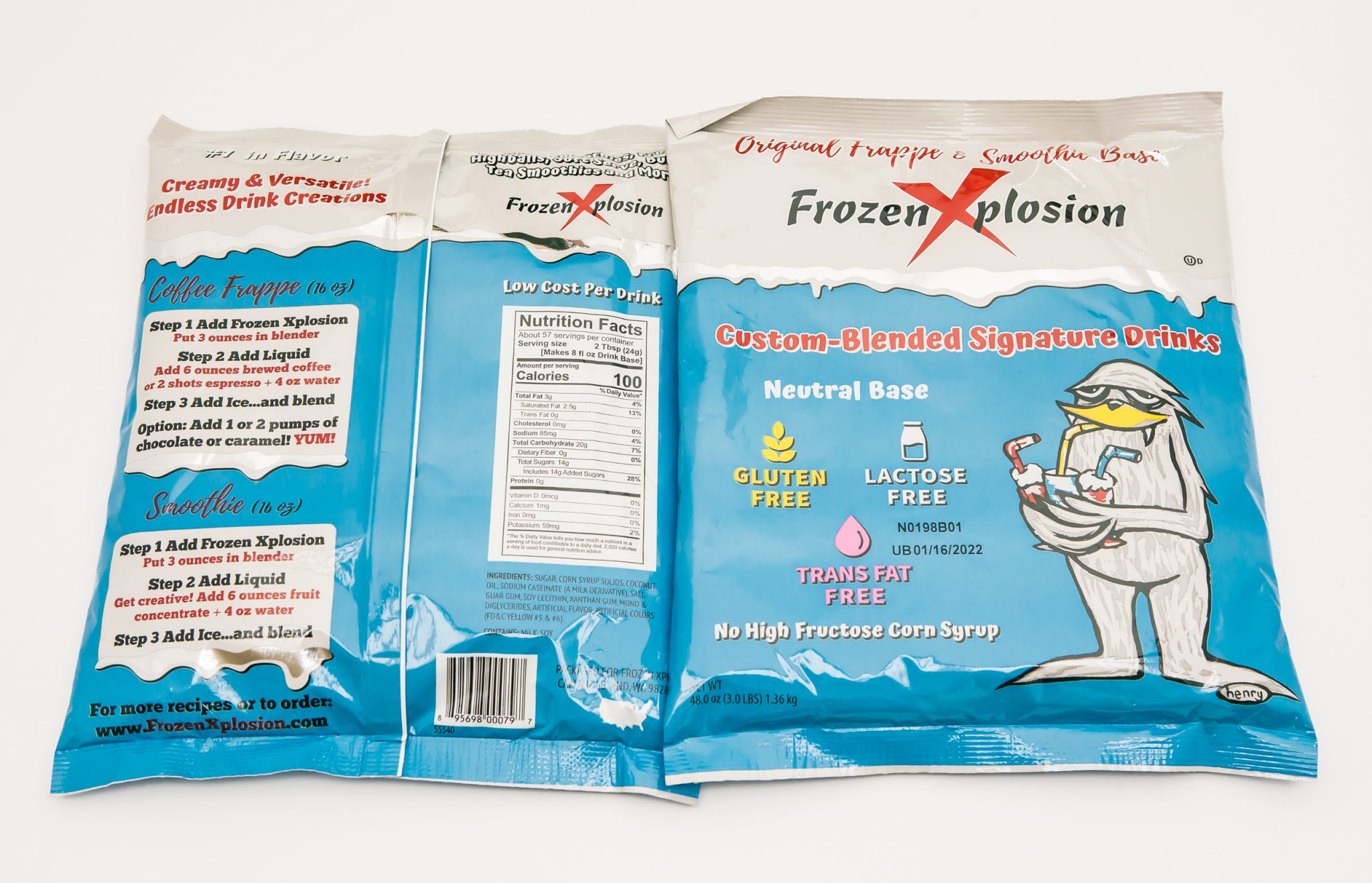 Original Frappe Base & Smoothie Mix Frozen Xplosion