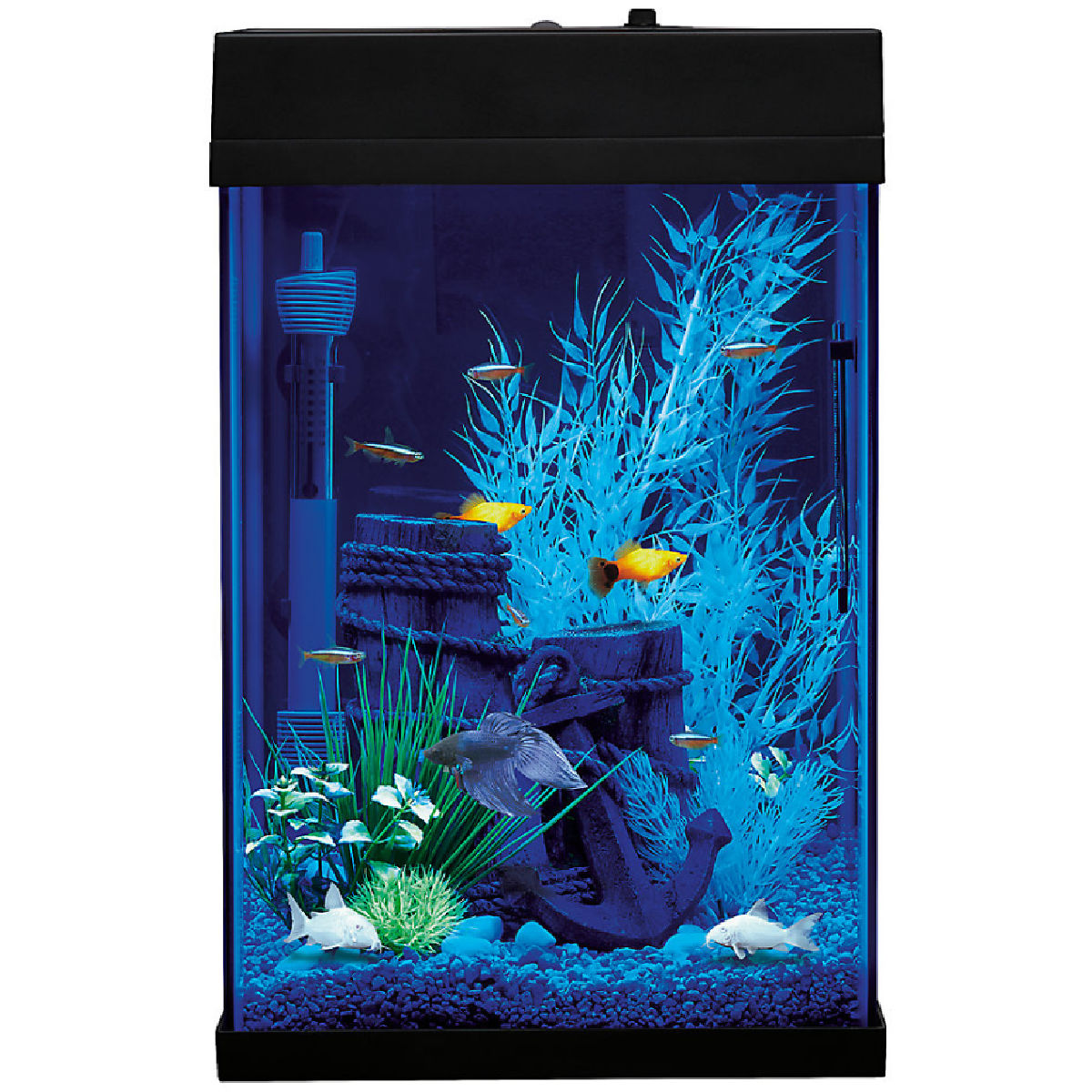 Top Fin Fascinate Column Fish Tank Starter Kit Frugal Buzz