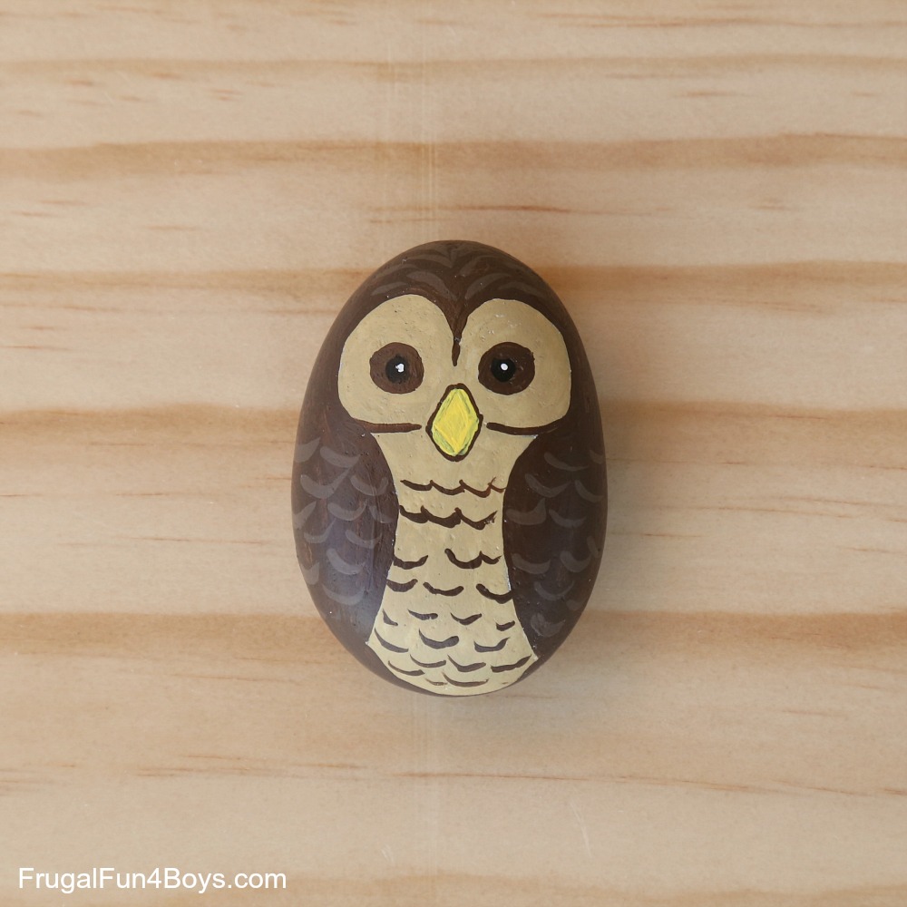 Owl Painted Rocks