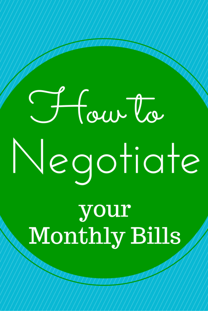 How to Negotiate Your Monthly Bills