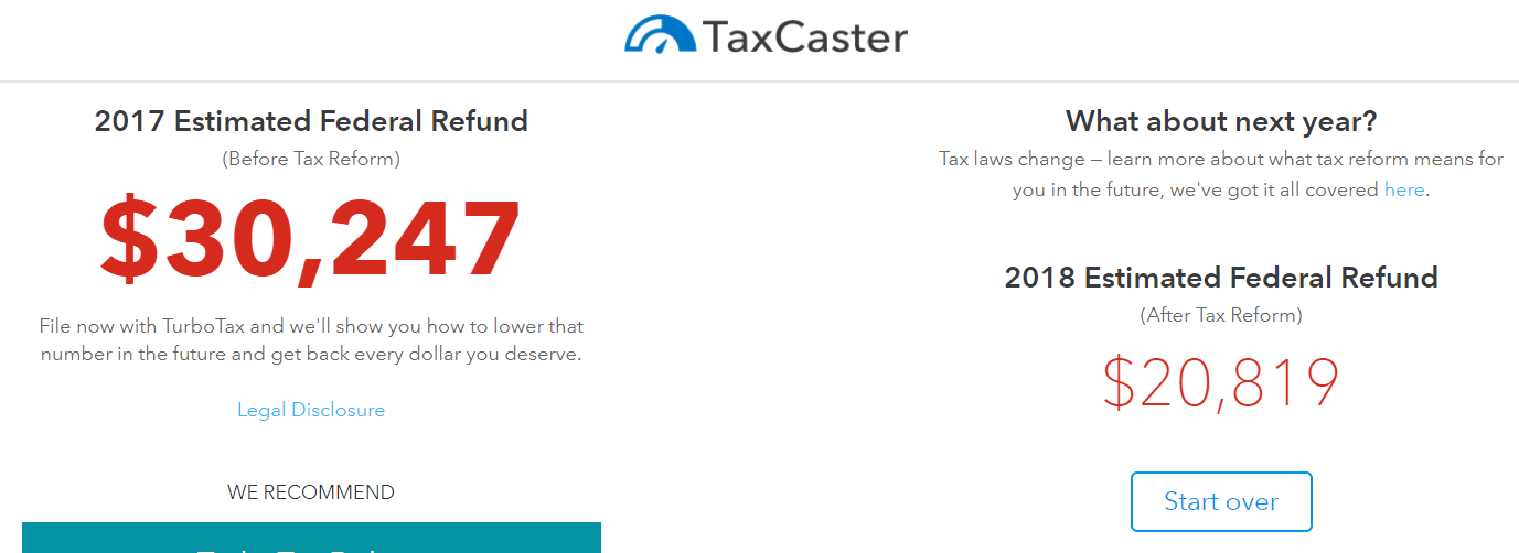Taxcaster 2018 Available Frugal Professor
