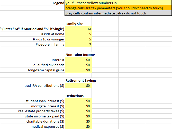 2019 Tax Calculator Frugal Professor