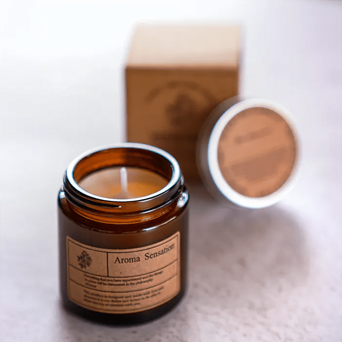 נר סויה ארומה Aroma Sensation Fruit & Bloom 💐 בית ספר לשזירה סדנאות