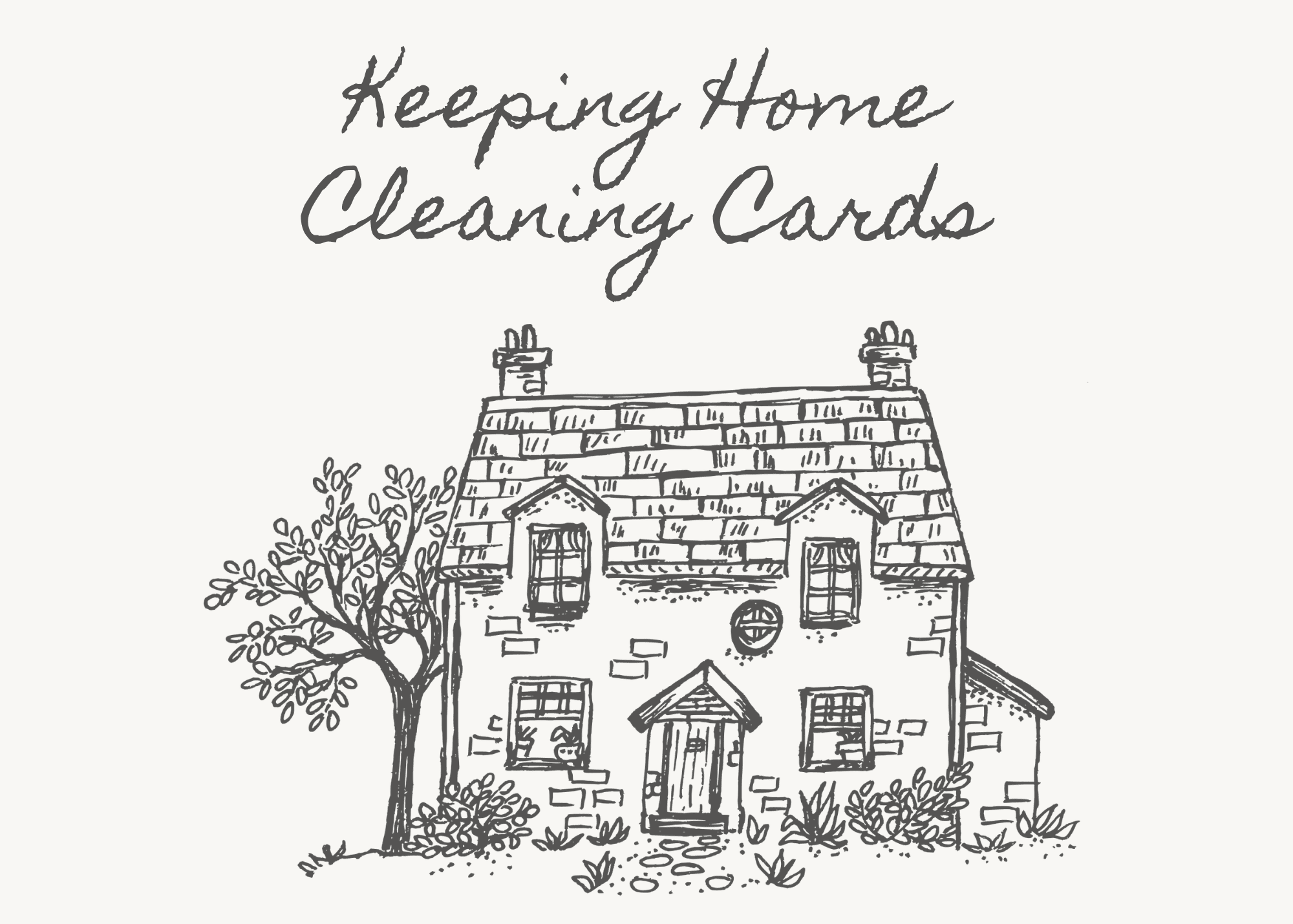 Keeping Home Cleaning Cards • Fruitful and Fearless