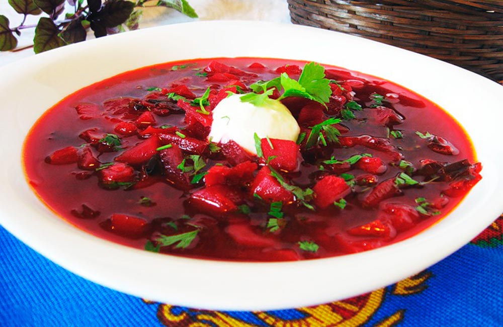 Красный Борщ С Мясом Фото