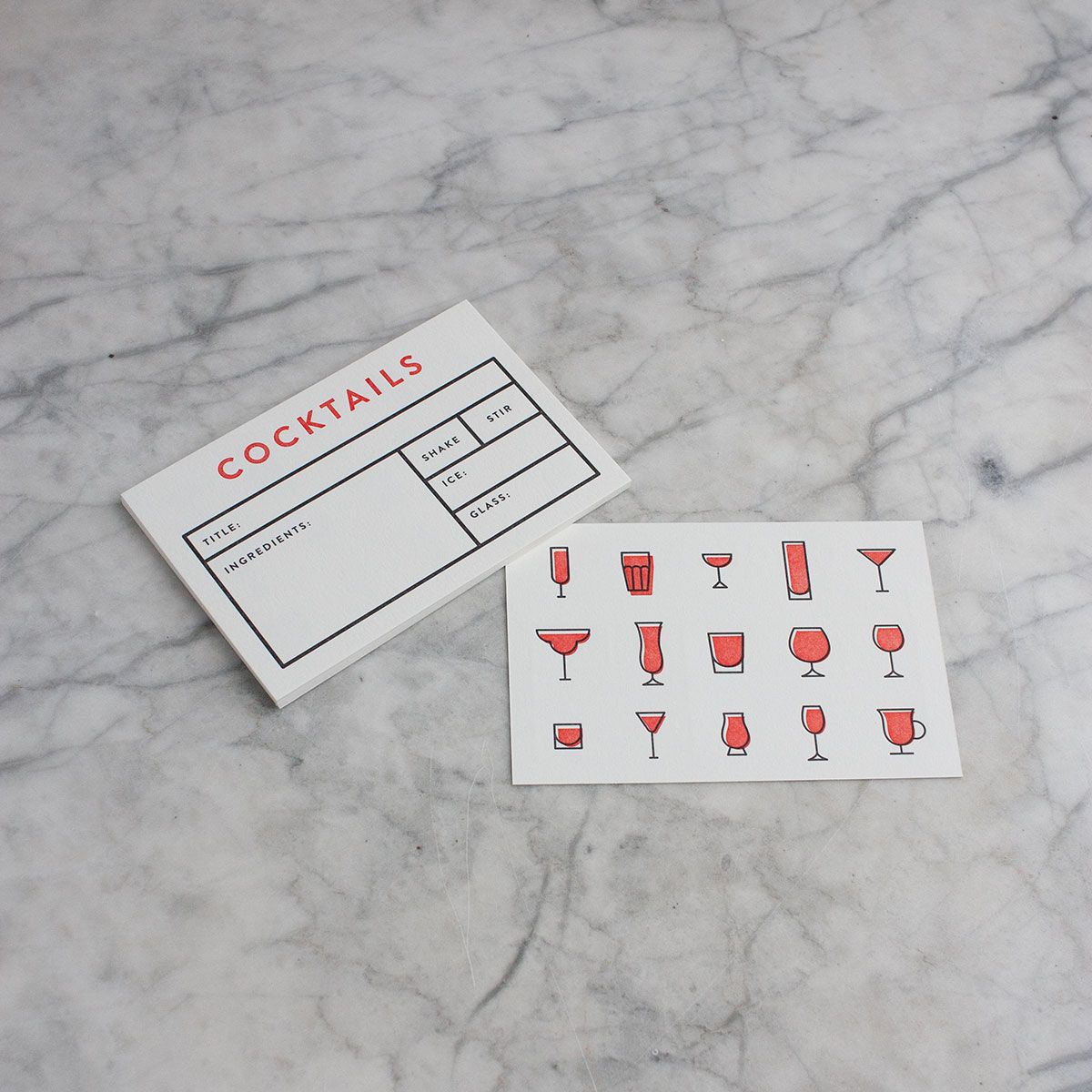 fruitsuper design / Cocktail Recipe Cards