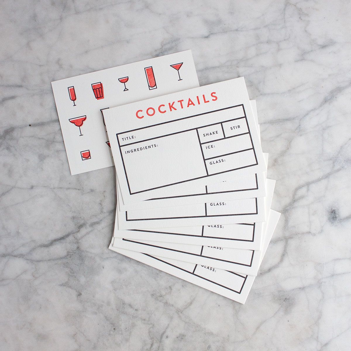 fruitsuper design / Cocktail Recipe Cards