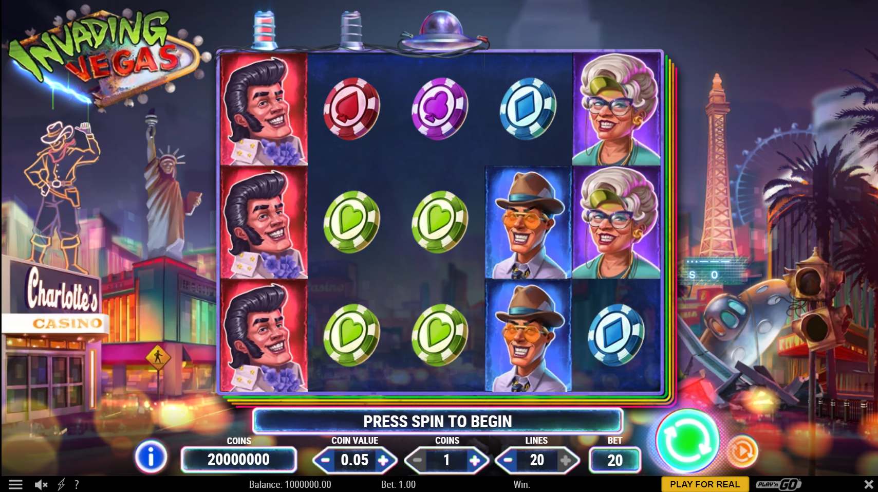 Invading Vegas Slot Review 2023 Invading Vegas Slot Play'n GO