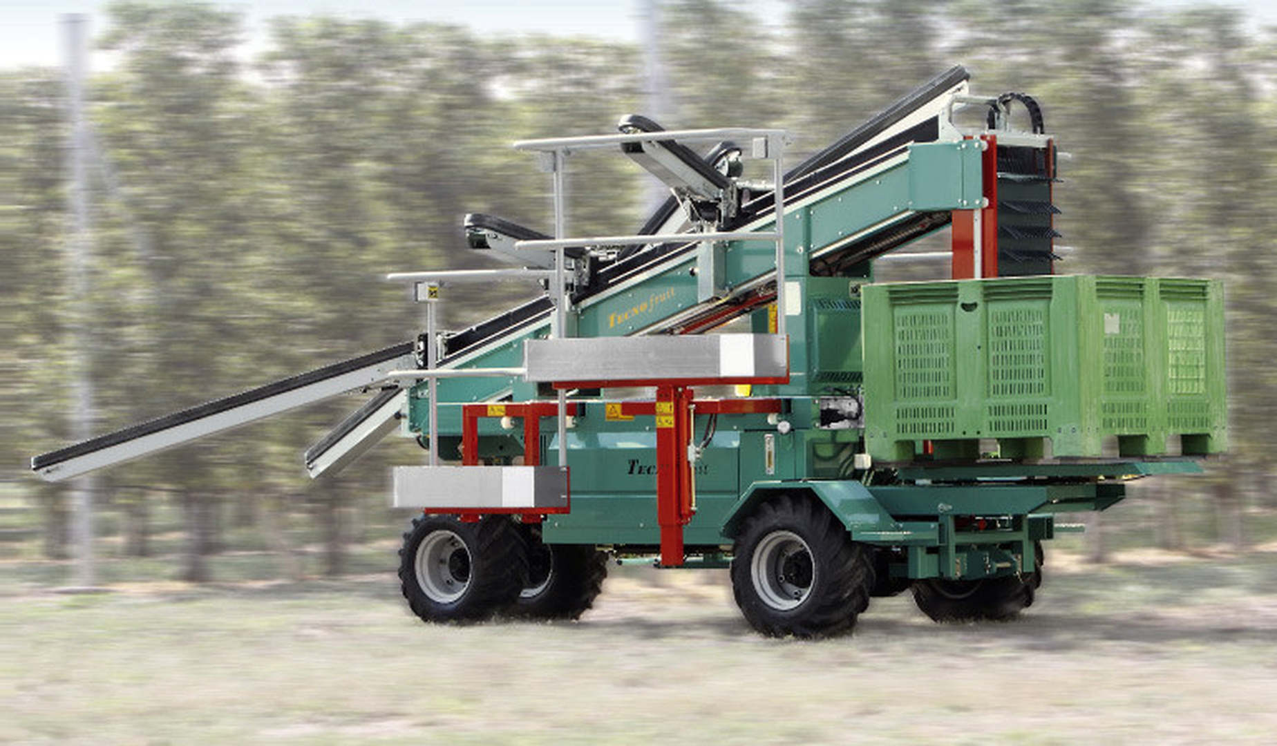 TECNOFRUIT FRUIT HARVEST MACHINES FRUMACO Made in GERMANY