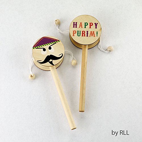Noise Maker for Purim Wooden Haman Designed Gragger The FrumCare Store