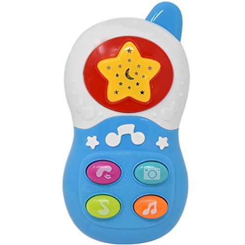 Baby Musical Toy Phone with Starlight Projections, Call and Chat