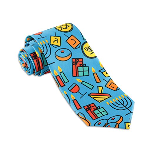John William Mens Hanukkah Necktie Jewish Chanukah Holiday