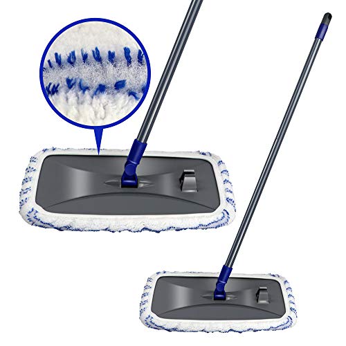Masthome Large Area Cleaning Hardwood Floor Microfiber Mop Flat Wet